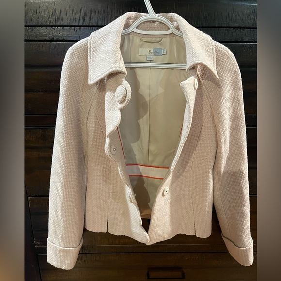 Boden Alice New Cream Scallope Wool Jacket - Picture 7 of 10